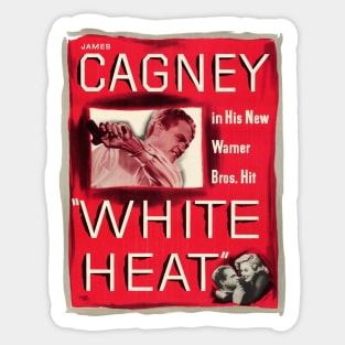 White Heat Movie Poster Sticker